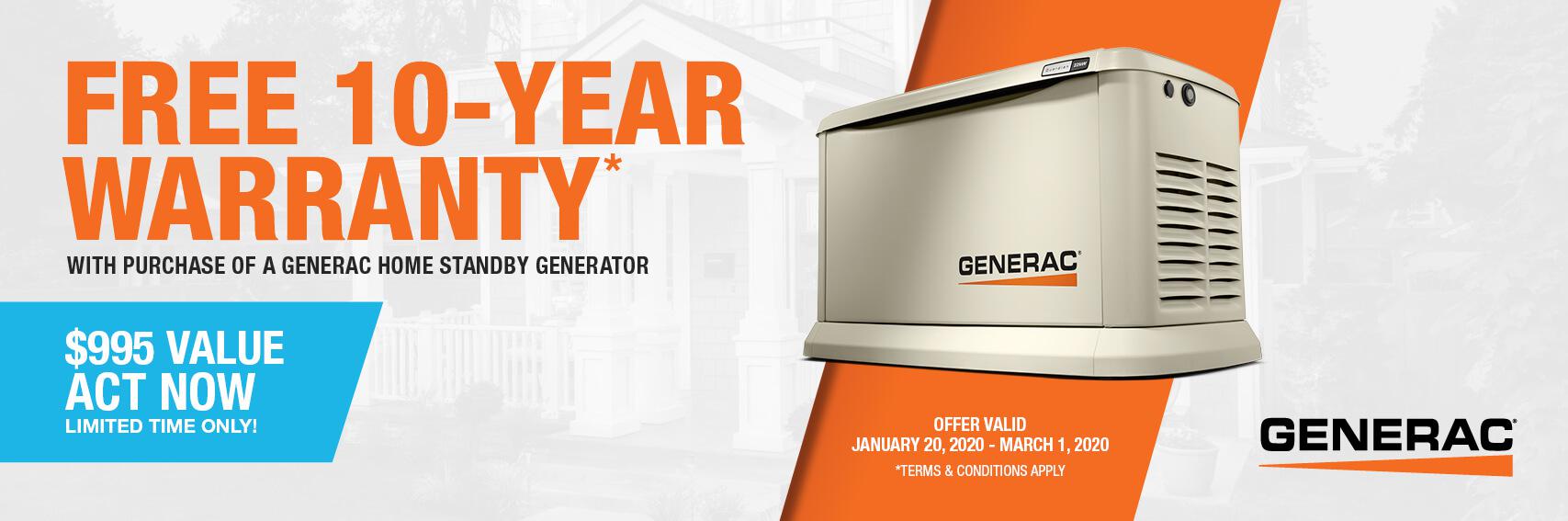 Homestandby Generator Deal | Warranty Offer | Generac Dealer | Ocala, FL
